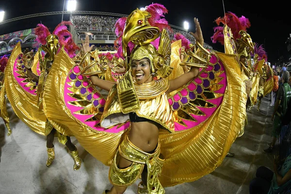 Rio Janeiro 2018 Február Különleges Csoport Samba Iskoláinak Felvonulása Rio — Stock Fotó