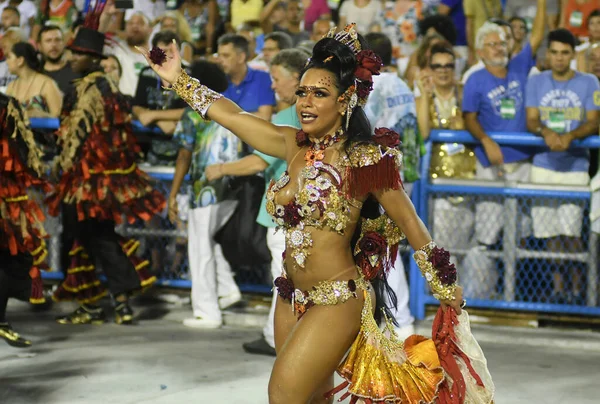 Rio Janeiro 2018 리우데자네이루 사육제 기간에 그룹의 최대의 사육제로 — 스톡 사진