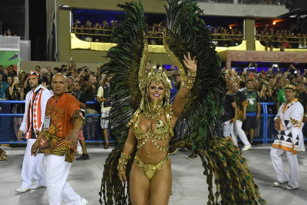 Rio Janeiro Lutego 2018 Parada Szkół Samba Grupy Specjalnej Podczas — Zdjęcie stockowe