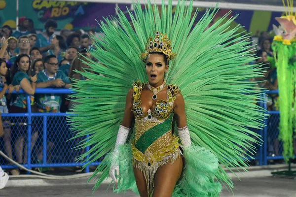 Río Janeiro Febrero 2018 Desfile Las Escuelas Samba Del Grupo — Foto de Stock