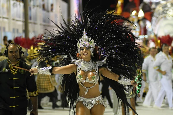 Rio Janeiro Febbraio 2018 Sfilata Delle Scuole Samba Del Gruppo — Foto Stock