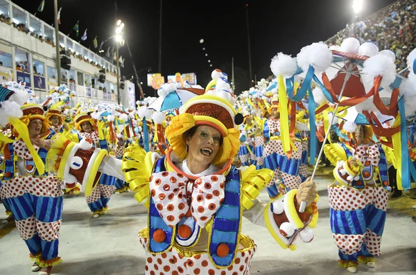 Río Janeiro Febrero 2018 Desfile Las Escuelas Samba Del Grupo — Foto de Stock