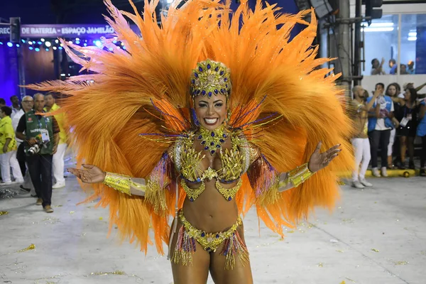 Río Janeiro Febrero 2018 Desfile Las Escuelas Samba Del Grupo — Foto de Stock