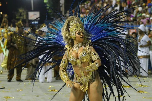 Rio Janeiro Lutego 2018 Parada Szkół Samba Grupy Specjalnej Podczas — Zdjęcie stockowe