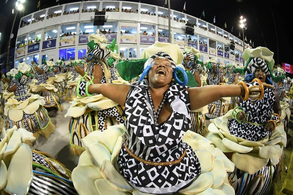 Rio Janeiro Febbraio 2018 Sfilata Delle Scuole Samba Del Gruppo — Foto Stock