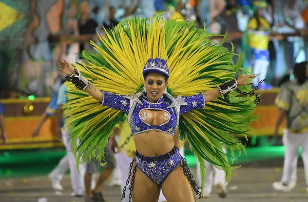 Ρίο Ντε Τζανέιρο Φεβρουαρίου 2018 Παρέλαση Των Σχολείων Samba Της — Φωτογραφία Αρχείου