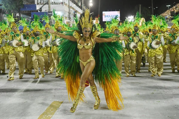 Rio Janeiro Febbraio 2018 Sfilata Delle Scuole Samba Del Gruppo — Foto Stock