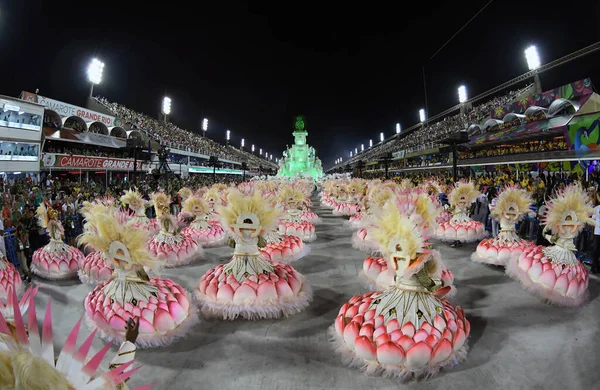 Río Janeiro Febrero 2018 Desfile Las Escuelas Samba Del Grupo — Foto de Stock