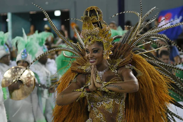 Rio Janeiro Lutego 2018 Parada Szkół Samba Grupy Specjalnej Podczas — Zdjęcie stockowe