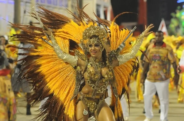 Río Janeiro Febrero 2015 Desfile Escuelas Samba Durante Carnaval Río —  Fotos de Stock