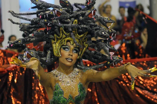 Rio Janeiro February 2017 Parade Samba Schools Carnival Rio Janeiro — Stock Photo, Image