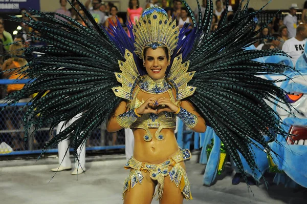 Rio Janeiro Février 2017 Parade Des Écoles Samba Pendant Carnaval — Photo