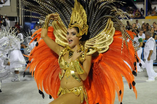 Rio Janeiro Fevereiro 2017 Desfile Das Escolas Samba Durante Carnaval — Fotografia de Stock