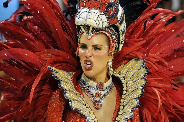 Rio Janeiro Fevereiro 2012 Desfile Das Escolas Samba Durante Carnaval — Fotografia de Stock