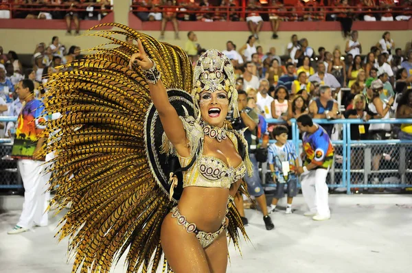 Rio Janeiro Den Februar 2012 Parade Der Sambaschulen Während Des — Stockfoto