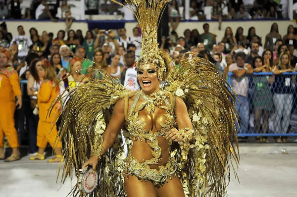 Rio Janeiro Lutego 2012 Parada Szkół Samba Podczas Karnawału Rio — Zdjęcie stockowe