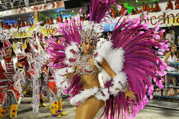 Rio Janeiro Février 2012 Parade Des Écoles Samba Pendant Carnaval — Photo