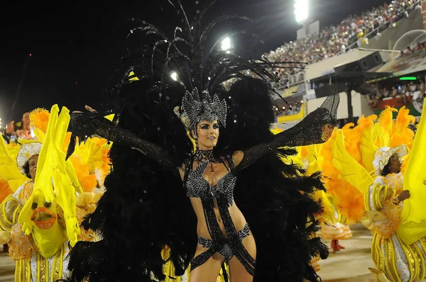 Rio Janeiro Febbraio 2012 Sfilata Delle Scuole Samba Durante Carnevale — Foto Stock