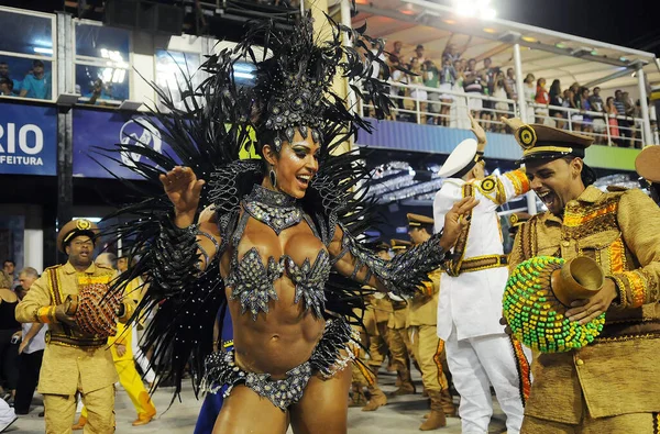 Rio Janeiro Lutego 2012 Parada Szkół Samba Podczas Karnawału Rio — Zdjęcie stockowe