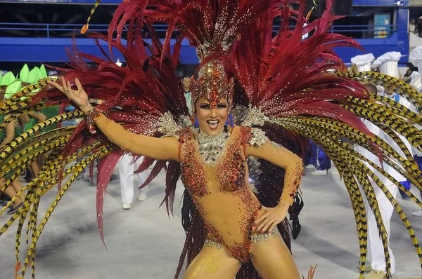 Río Janeiro Febrero 2016 Desfile Escuelas Samba Durante Carnaval Río — Foto de Stock