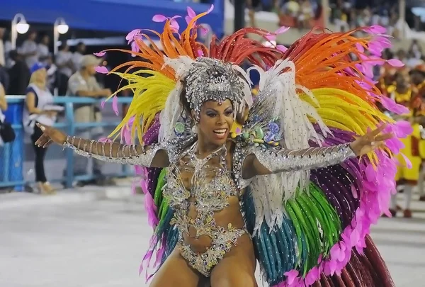 Rio Janeiro Februar 2016 Parade Der Sambaschulen Während Des Karnevals — Stockfoto