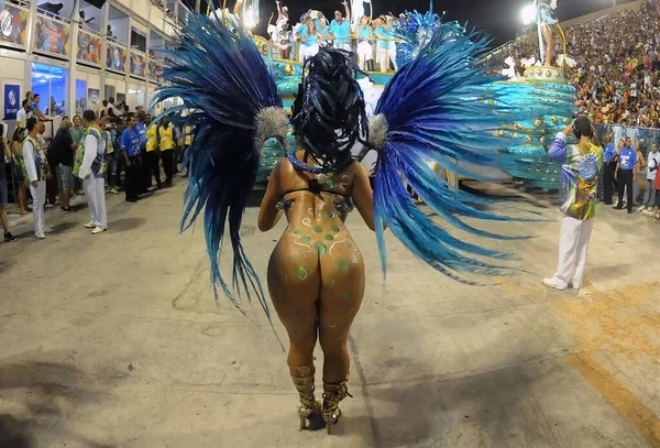 Rio Janeiro Febbraio 2016 Samba Schools Parade Durante Carnevale Rio — Foto Stock