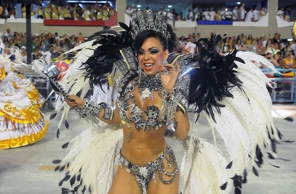 Rio Janeiro Februari 2016 Samba Scholen Parade Tijdens Het Carnaval — Stockfoto