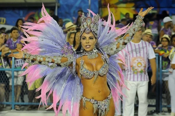 Rio Janeiro Februari 2016 Samba Scholen Parade Tijdens Het Carnaval — Stockfoto