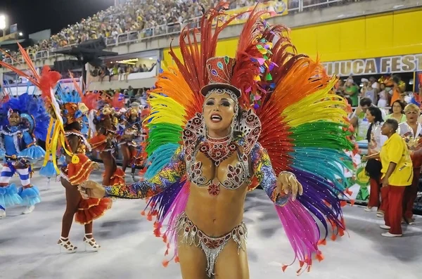 Rio Janeiro Fevereiro 2016 Desfile Das Escolas Samba Carnaval Rio — Fotografia de Stock
