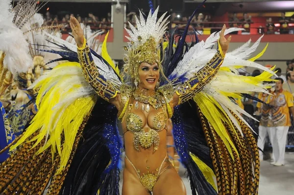 Río Janeiro Marzo 2014 Desfile Escuelas Samba Durante Carnaval Río — Foto de Stock