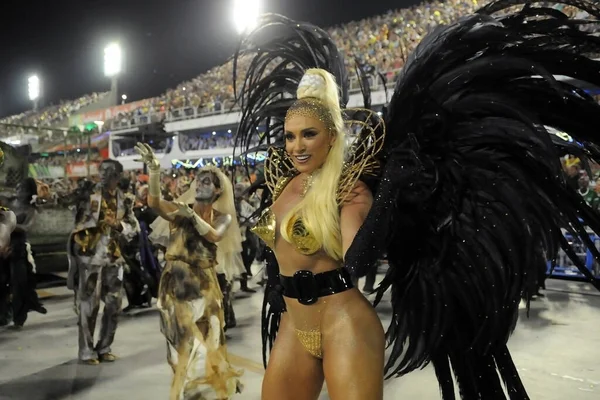 Rio Janeiro Maart 2014 Samba Scholen Parade Tijdens Het Carnaval — Stockfoto