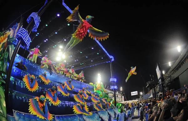 Rio Janeiro Marca 2014 Samba Schools Parade Podczas Karnawału Rio — Zdjęcie stockowe