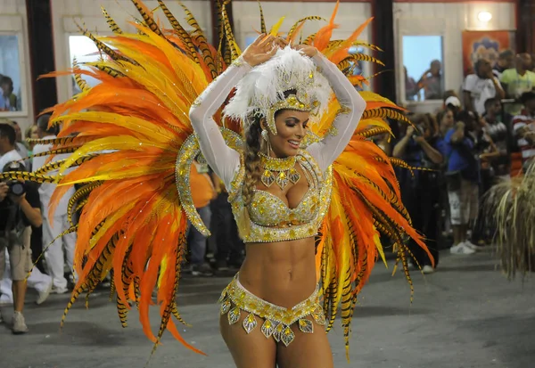 Rio Janeiro Den März 2014 Parade Der Sambaschulen Während Des — Stockfoto
