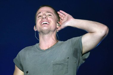 Rio de Janeiro, Brezilya, 5 Ekim 2019. Şarkıcı Charlie Puth Rio de Janeiro şehrindeki Rock 'ta sergilediği gösteri sırasında.