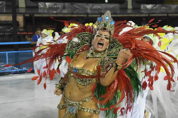 2020年2月23日 リオデジャネイロ サンバ学校のパレード リオデジャネイロのカーニバル中 世界最大のカーニバルと考えられています サンボドロモで リオデジャネイロ市内 — ストック写真