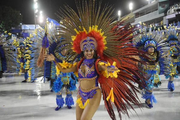 Río Janeiro Febrero 2020 Desfile Las Escuelas Samba Durante Carnaval — Foto de Stock