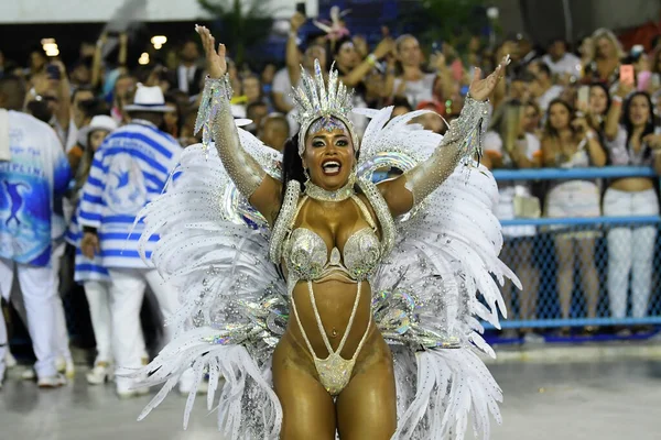 Rio Janeiro Februar 2020 Parade Der Sambaschule Beija Flor Während — Stockfoto