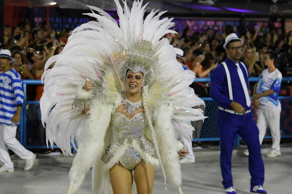 Río Janeiro Febrero 2020 Desfile Escuela Samba Beija Flor Durante —  Fotos de Stock