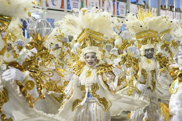 Rio Janeiro Februar 2020 Parade Der Sambaschule Beija Flor Während — Stockfoto