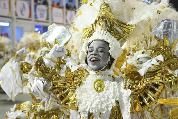 Rio Janeiro Lutego 2020 Parada Szkoły Samba Beija Flor Podczas — Zdjęcie stockowe