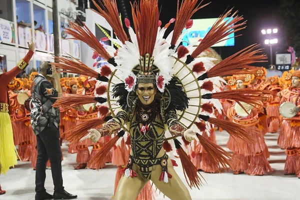 Río Janeiro Febrero 2020 Desfile Escuela Samba Estcio Durante Carnaval —  Fotos de Stock