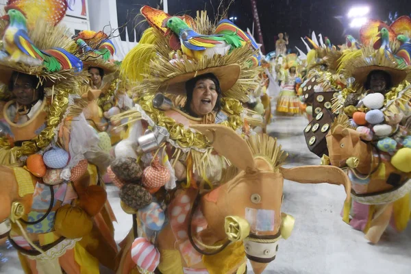 Rio Janeiro Lutego 2020 Parada Szkoły Samba Academicos Grande Rio — Zdjęcie stockowe