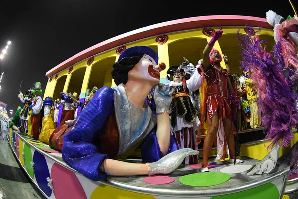 Rio Janeiro Brasil Março 2020 Parada Escola Samba Imperatriz Leopoldinense — Fotografia de Stock