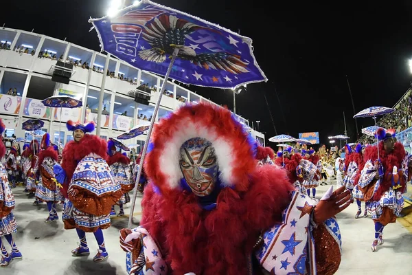 Рио Жанейро Бразилия Марта 2020 Parade Samba School Inocentes Belford — стоковое фото