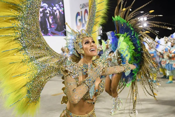 Rio Janeiro Brazilië Maart 2020 Parade Van Samba School Paraiso — Stockfoto