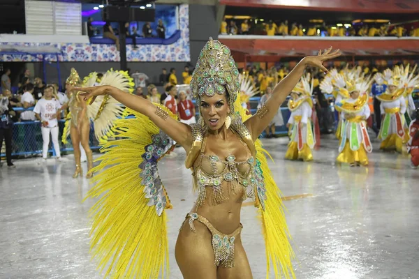 Rio Janeiro Brasil Março 2020 Parada Escola Samba Renascer Jacarepagua — Fotografia de Stock