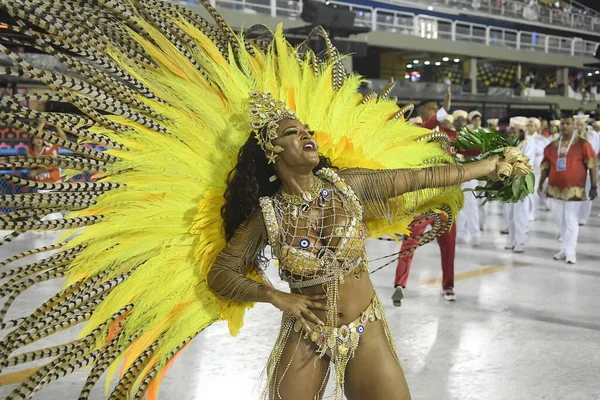 ジャネイロ ブラジル 2020年3月21日サンバ スクール ルネサンス ジャカレパグアのパレード リオデジャネイロ市内のサンボドロモでのカーニバル — ストック写真