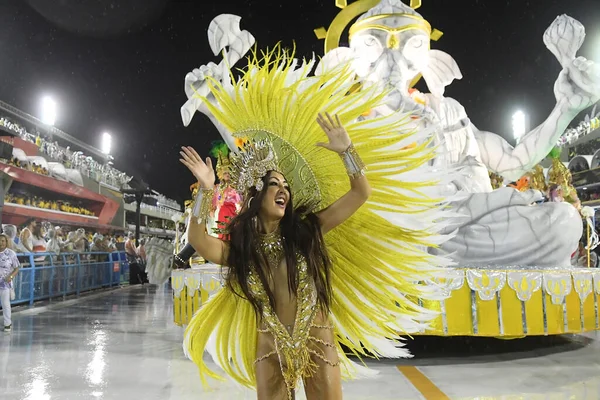 Rio Janeiro Brasil Março 2020 Desfile Escola Samba Unidos Ponte — Fotografia de Stock