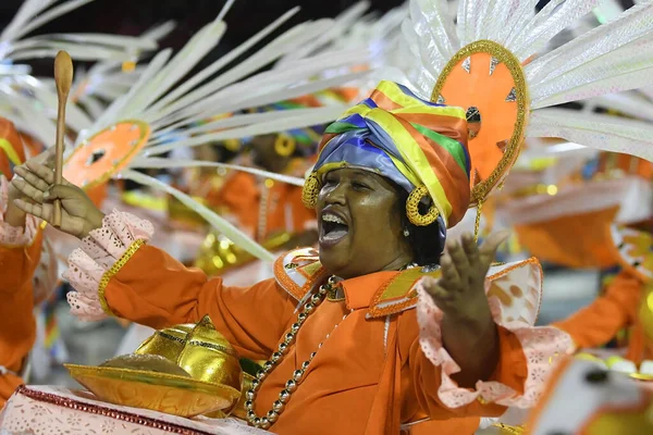 Rio Janeiro Brasil Março 2020 Desfile Escola Samba Unidos Porto — Fotografia de Stock