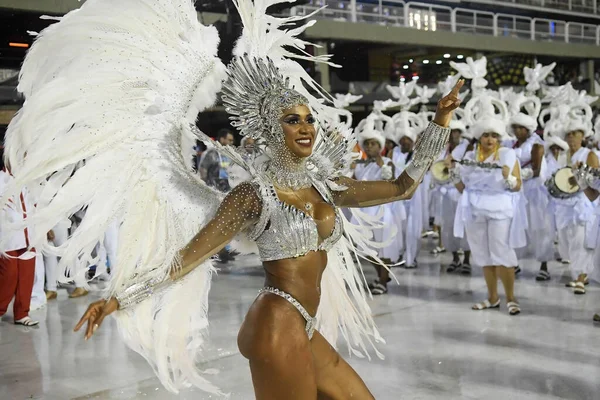 Rio Janeiro Brasilien März 2020 Parade Der Sambaschule Unidos Porto — Stockfoto